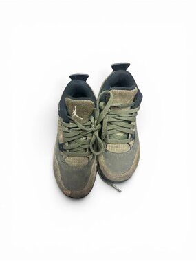 Nike Air Jordan 4 Retro SE Craft Medium Olive Suede Toddler Shoes Size 12C